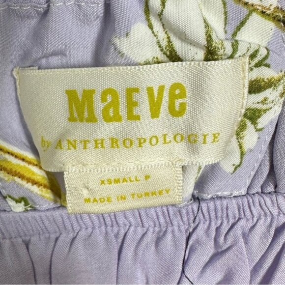 Anthropologie Maeve Floral Maxi Dress Bohemian Patchwork Size XS Petite Boho - Picture 4 of 12